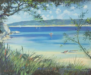 Salcombe, plage de Southsands, 2000